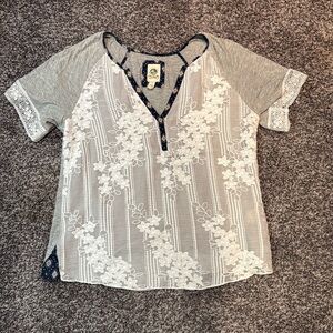 Tiny Floral Lace Top - Small